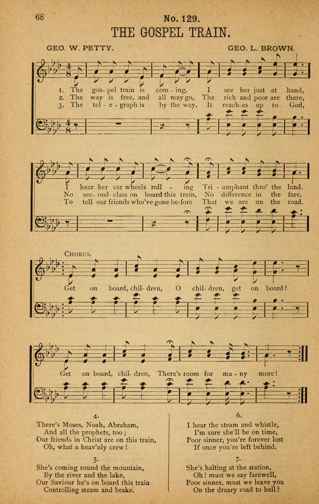 The Highway Hymnal: a choice collection of popular hymns and music, new and old. Arranged for the work in camp, convention, church and home page 68