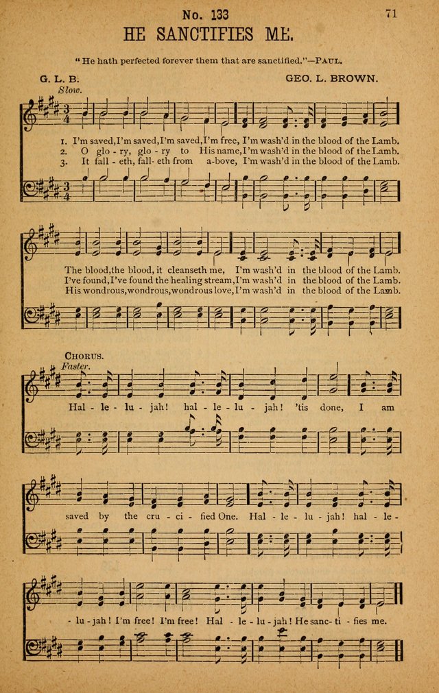 The Highway Hymnal: a choice collection of popular hymns and music, new and old. Arranged for the work in camp, convention, church and home page 71
