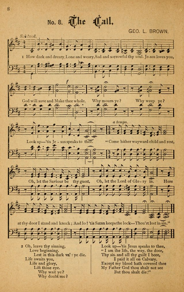 The Highway Hymnal: a choice collection of popular hymns and music, new and old. Arranged for the work in camp, convention, church and home page 8