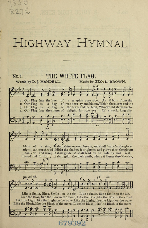 The Highway Hymnal (Revised edition) page 1