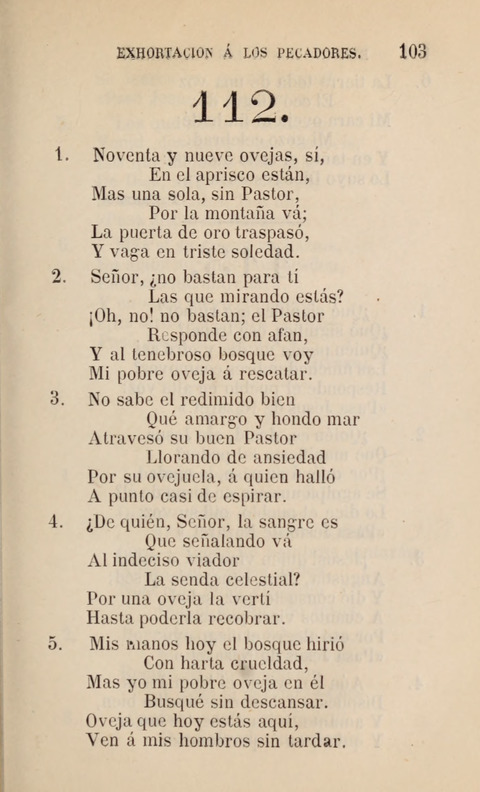 Himnario para uso de la Iglesia Cristiana Española page 105