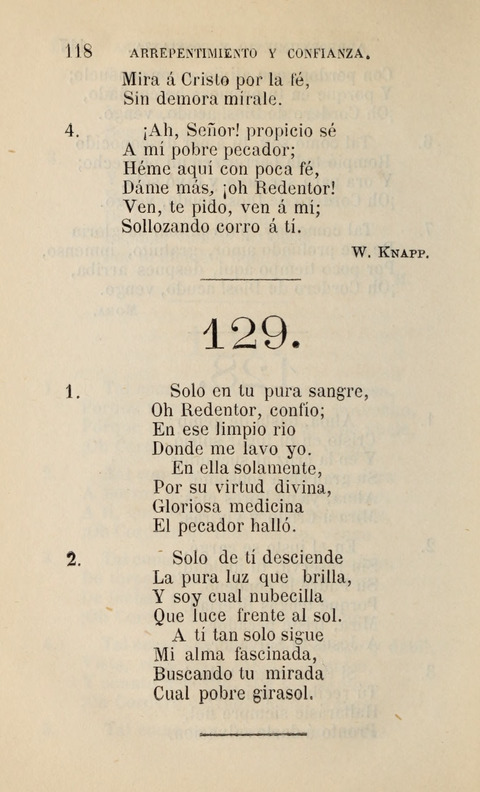 Himnario para uso de la Iglesia Cristiana Española page 120
