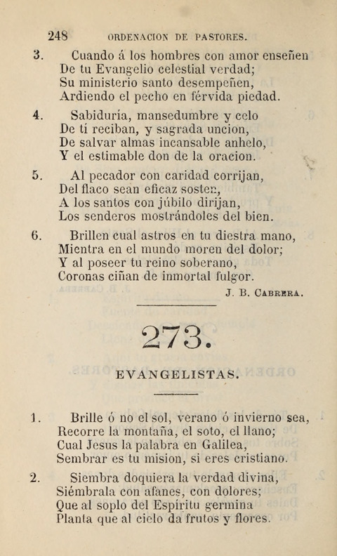 Himnario para uso de la Iglesia Cristiana Española page 250