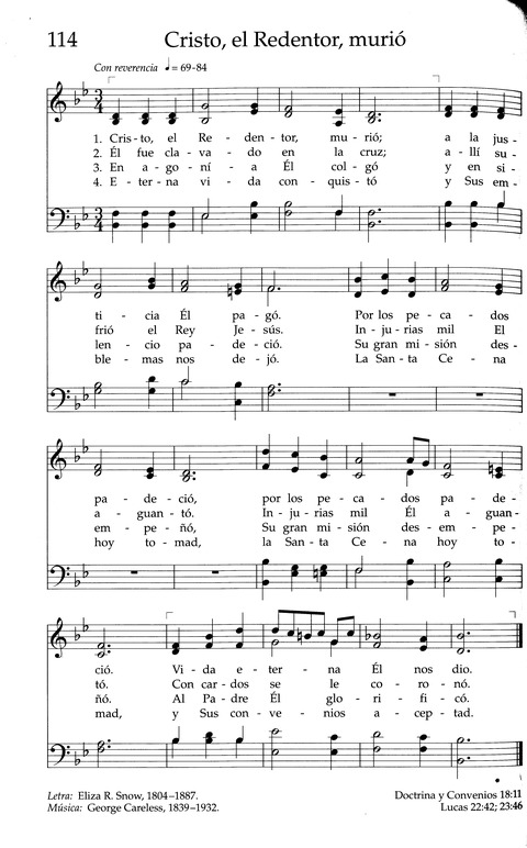 Himnos de la Iglesia de Jesucristo de Los Santos de Los Últimos Días page 136