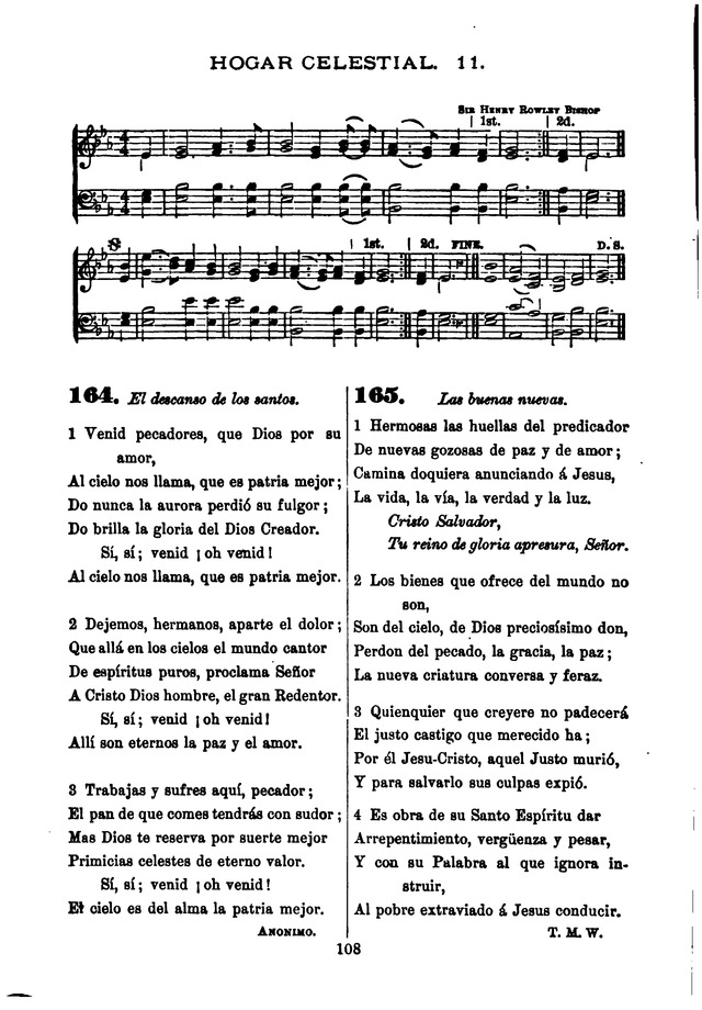 Himnario de la Iglesia Metodista Episcopal page 116