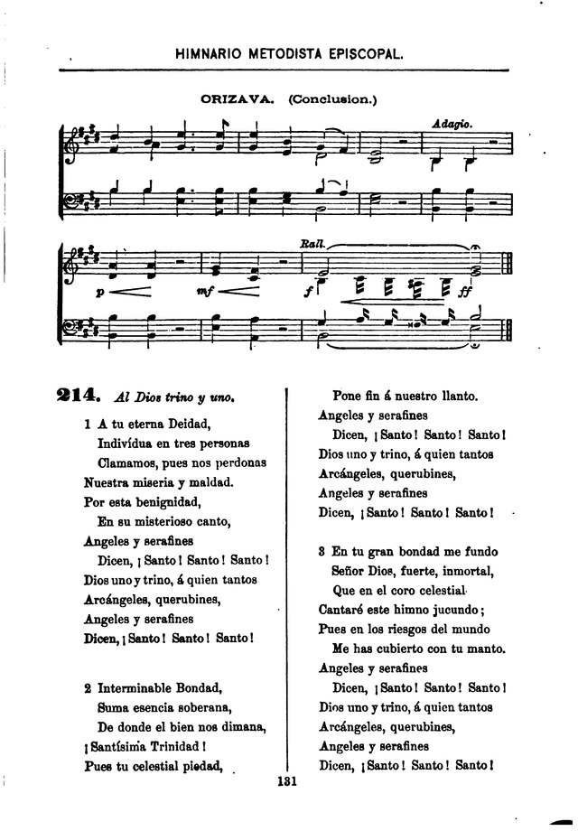 Himnario de la Iglesia Metodista Episcopal page 139