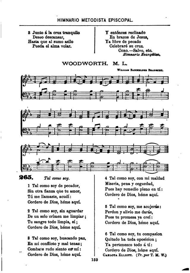 Himnario de la Iglesia Metodista Episcopal page 167