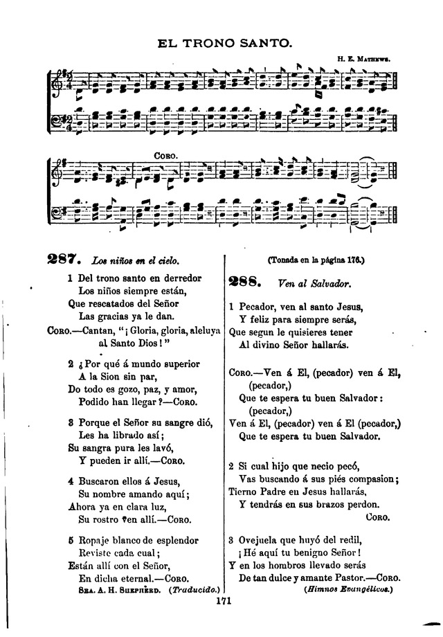 Himnario de la Iglesia Metodista Episcopal page 179