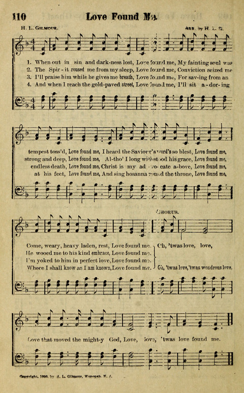 Hosannas to the King: A collection of Gospel Hymns suited to Church, Sunday School and Evangelistic Services page 112
