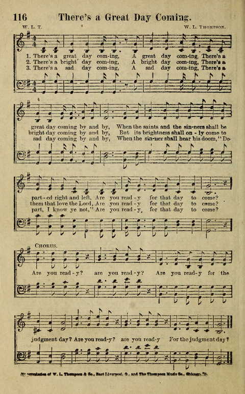 Hosannas to the King: A collection of Gospel Hymns suited to Church, Sunday School and Evangelistic Services page 118