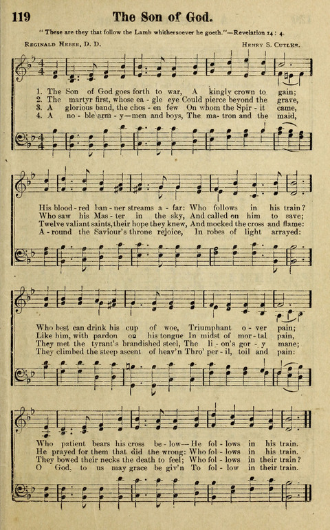 Hosannas to the King: A collection of Gospel Hymns suited to Church, Sunday School and Evangelistic Services page 121