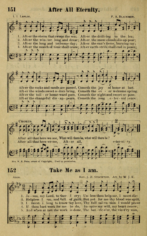 Hosannas to the King: A collection of Gospel Hymns suited to Church, Sunday School and Evangelistic Services page 144