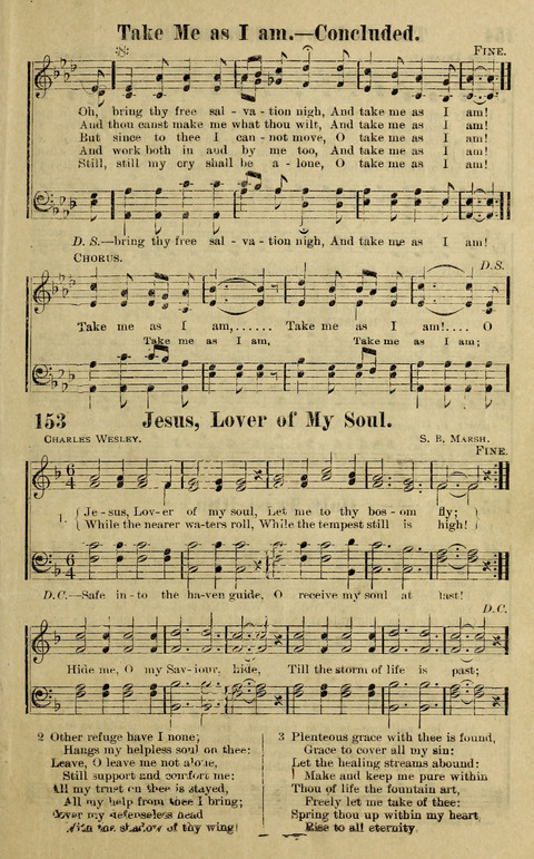 Hosannas to the King: A collection of Gospel Hymns suited to Church, Sunday School and Evangelistic Services page 145