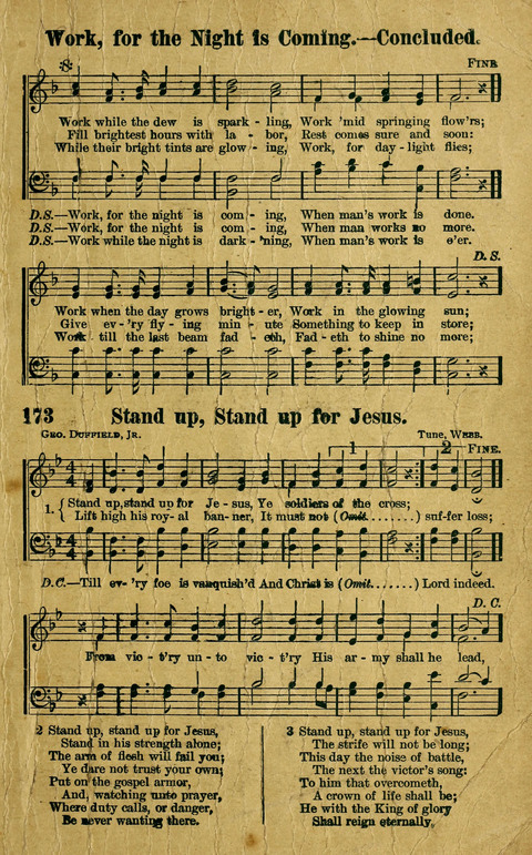 Hosannas to the King: A collection of Gospel Hymns suited to Church, Sunday School and Evangelistic Services page 157