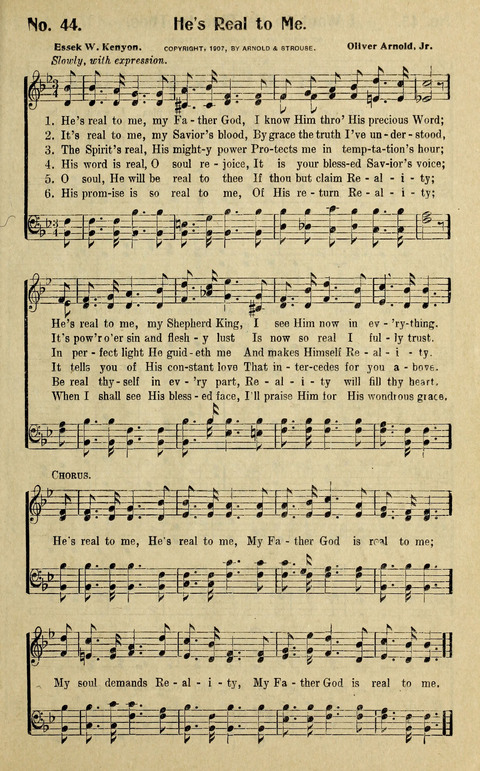Hosannas to the King: A collection of Gospel Hymns suited to Church, Sunday School and Evangelistic Services page 45