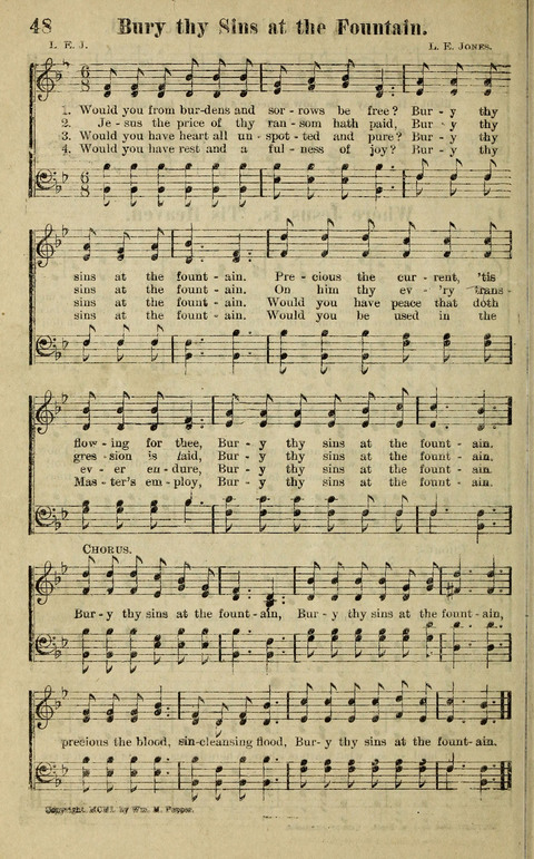 Hosannas to the King: A collection of Gospel Hymns suited to Church, Sunday School and Evangelistic Services page 50