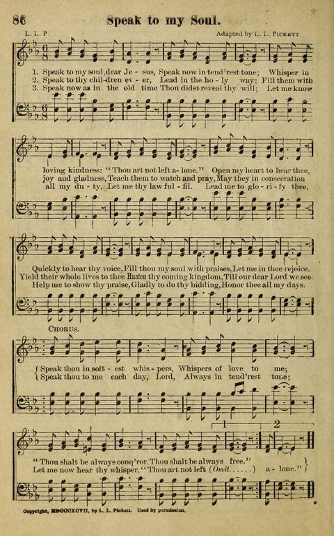 Hosannas to the King: A collection of Gospel Hymns suited to Church, Sunday School and Evangelistic Services page 88
