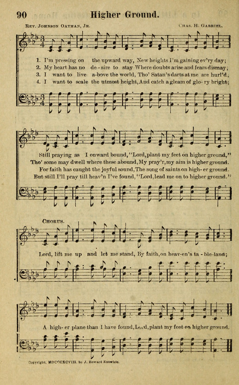 Hosannas to the King: A collection of Gospel Hymns suited to Church, Sunday School and Evangelistic Services page 92