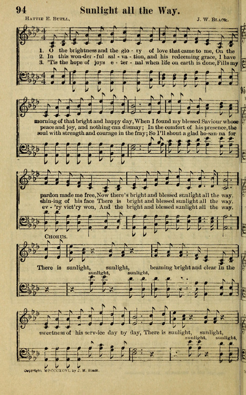 Hosannas to the King: A collection of Gospel Hymns suited to Church, Sunday School and Evangelistic Services page 96