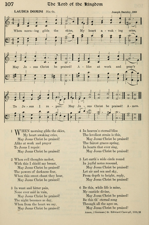 Hymns of the Kingdom of God: with Tunes page 106