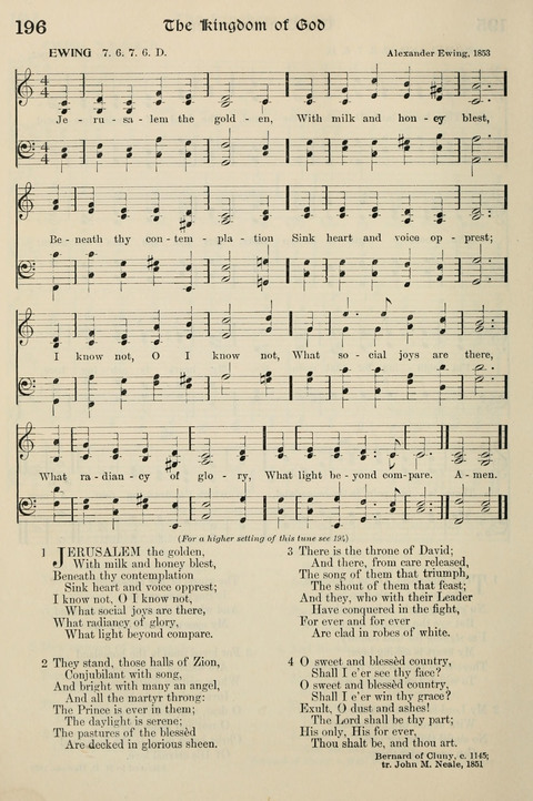 Hymns of the Kingdom of God: with Tunes page 196