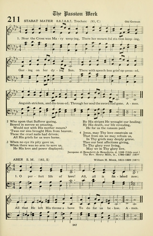 Hymnal and Liturgies of the Moravian Church 211. Near the cross was ...