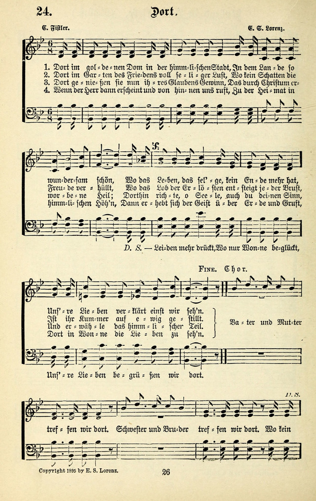 Heils-Lieder, eine Sammlung Geistlicher Lieder für Sonntagsschulen, Jugendvereine page 24