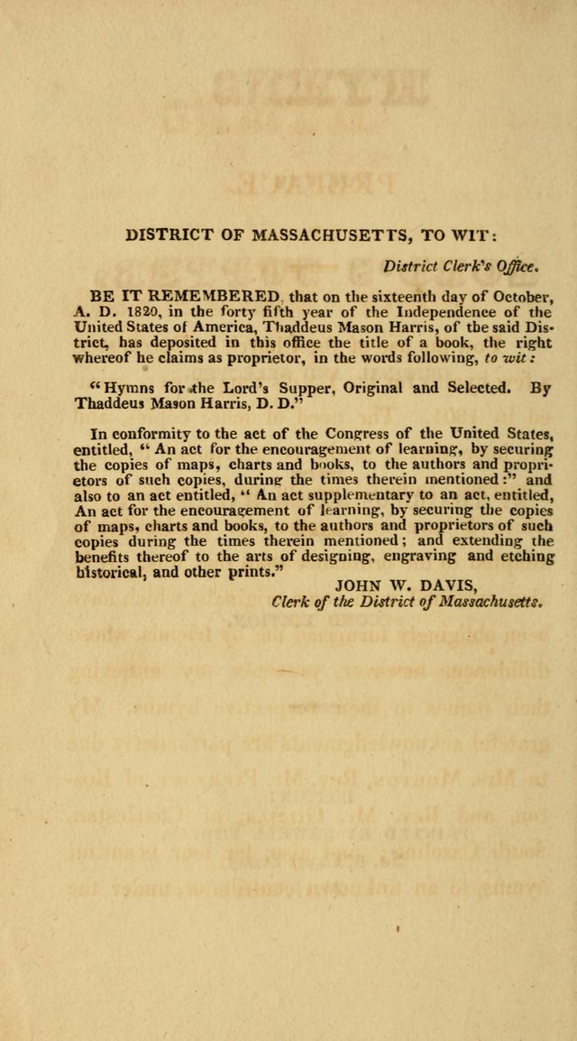 Hymns for the Lords Supper: original and selected. (2nd ed.) page 2