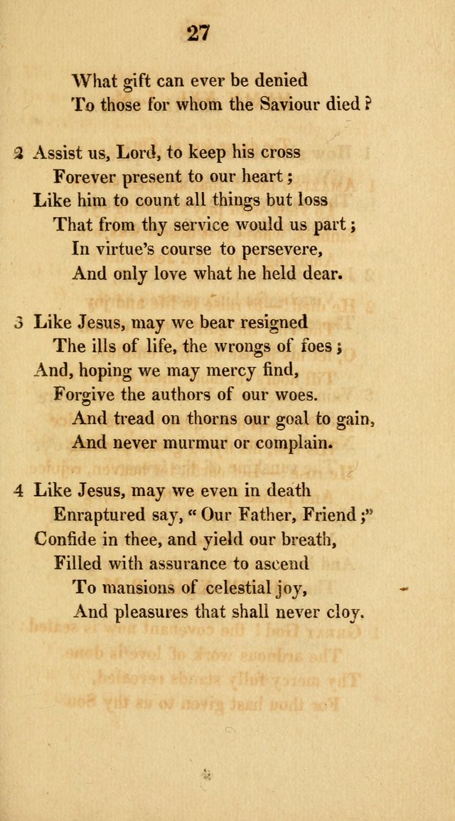 Hymns for the Lords Supper: original and selected. (2nd ed.) page 27