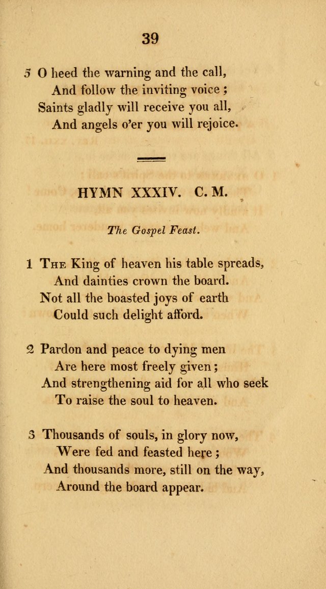 Hymns for the Lords Supper: original and selected. (2nd ed.) page 39