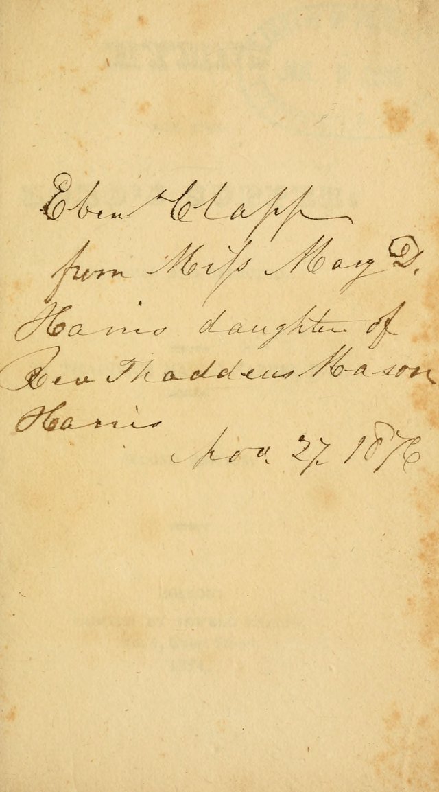 Hymns for the Lords Supper: original and selected. (2nd ed.) page iii