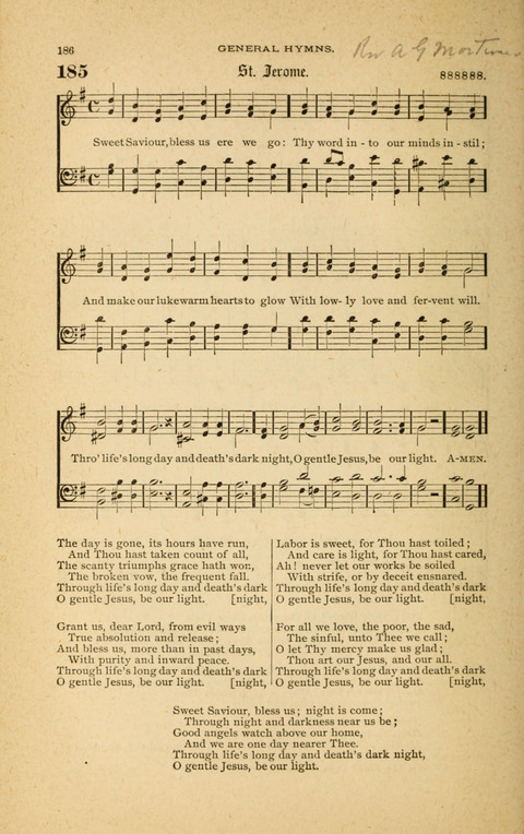 Hymnal with Music for Children page 186