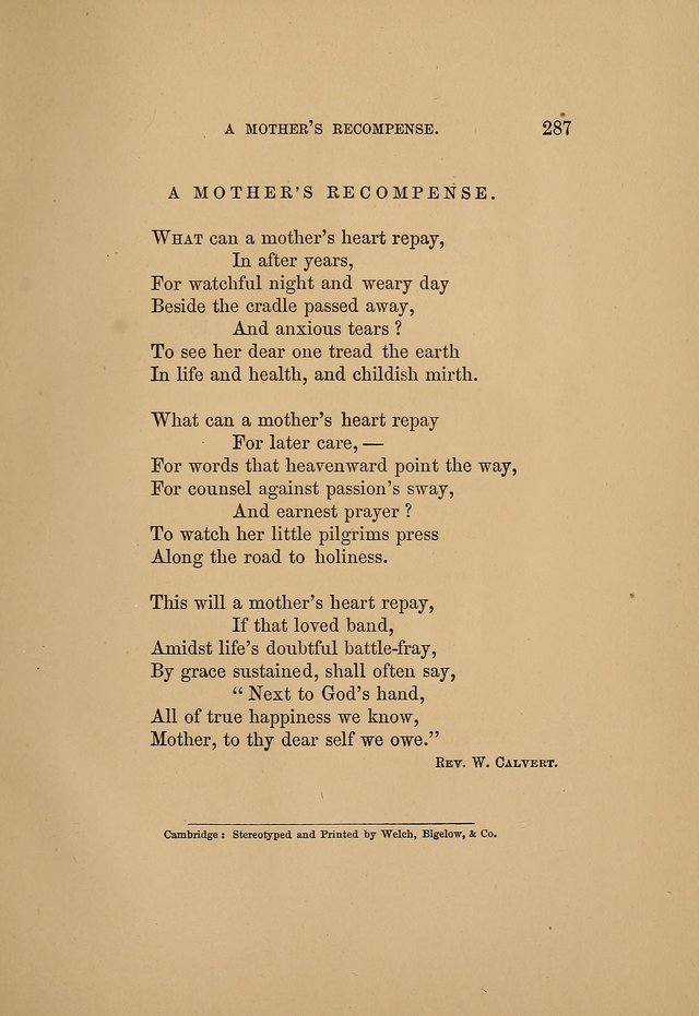 Hymns for mothers and children. page 316