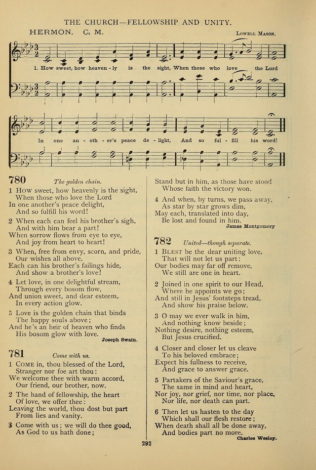 Hymnal of the Methodist Episcopal Church page 289