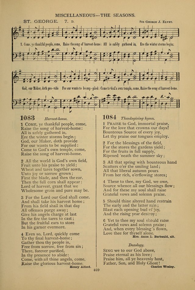 Hymnal of the Methodist Episcopal Church page 406