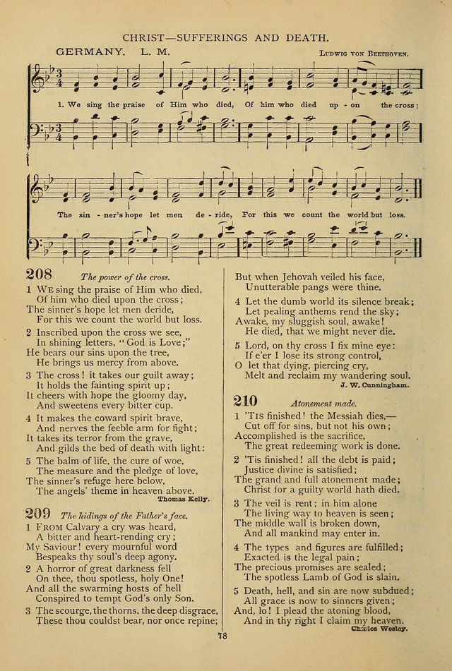 Hymnal of the Methodist Episcopal Church: with tunes page 75