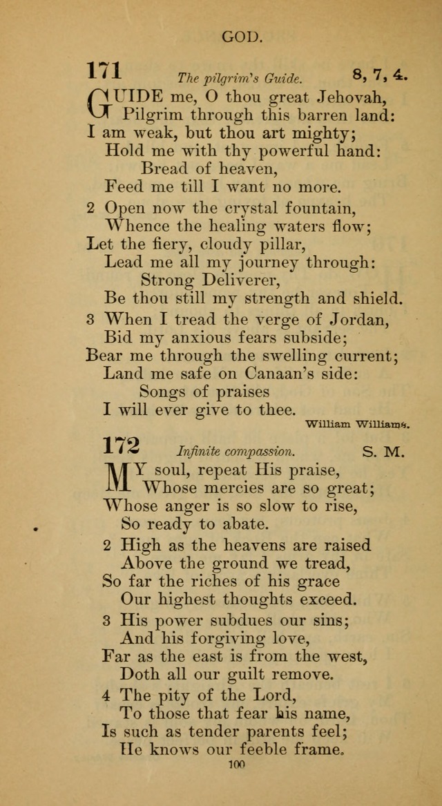 Hymnal of the Methodist Episcopal Church page 100