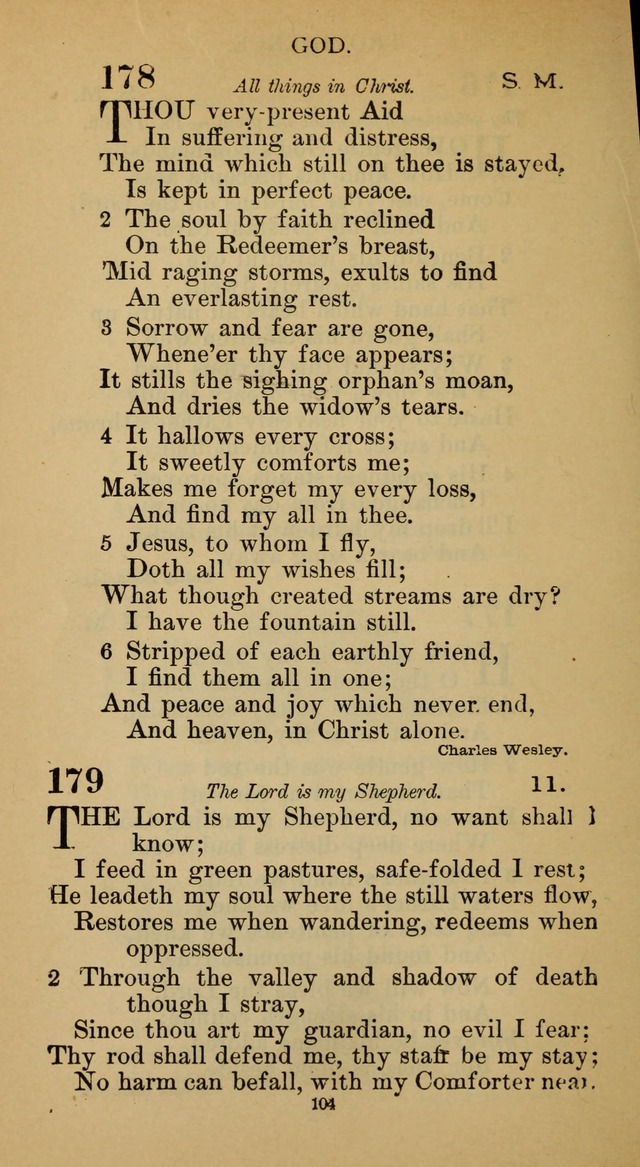 Hymnal of the Methodist Episcopal Church page 104