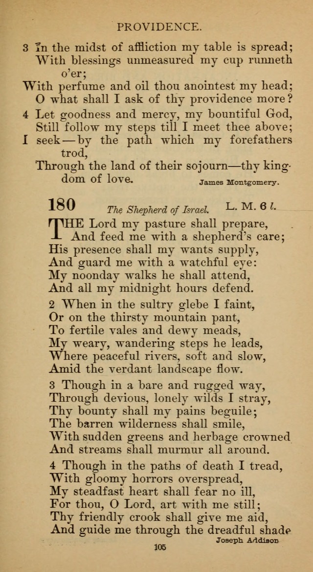 Hymnal of the Methodist Episcopal Church page 105