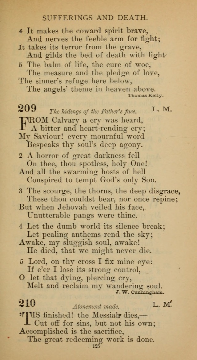 Hymnal of the Methodist Episcopal Church page 125