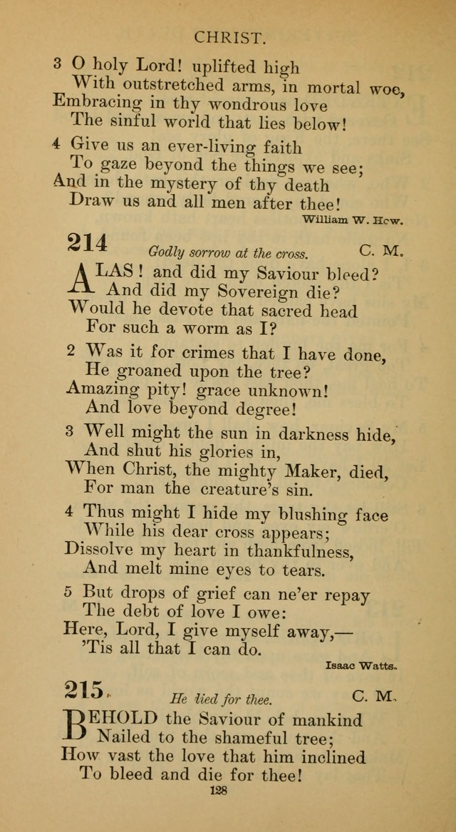 Hymnal of the Methodist Episcopal Church page 128