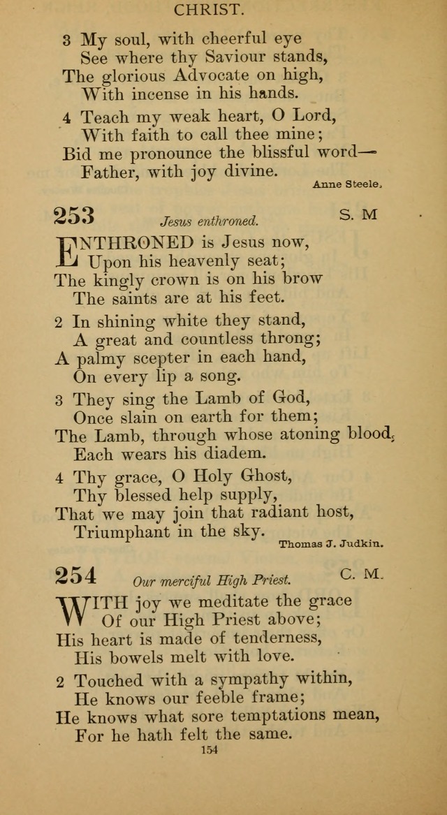 Hymnal of the Methodist Episcopal Church page 154