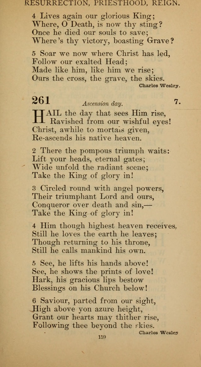 Hymnal of the Methodist Episcopal Church page 159