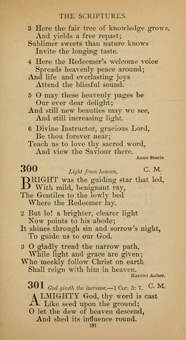 Hymnal of the Methodist Episcopal Church page 181