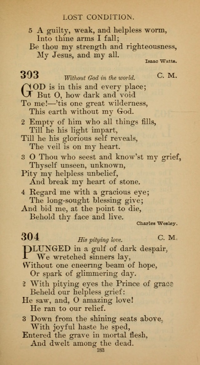 Hymnal of the Methodist Episcopal Church page 183