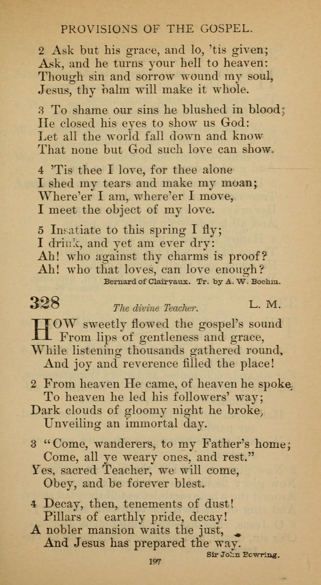 Hymnal of the Methodist Episcopal Church page 197