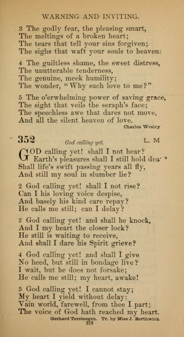 Hymnal of the Methodist Episcopal Church page 213
