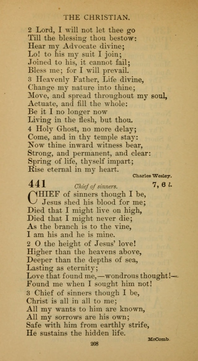 Hymnal of the Methodist Episcopal Church page 268