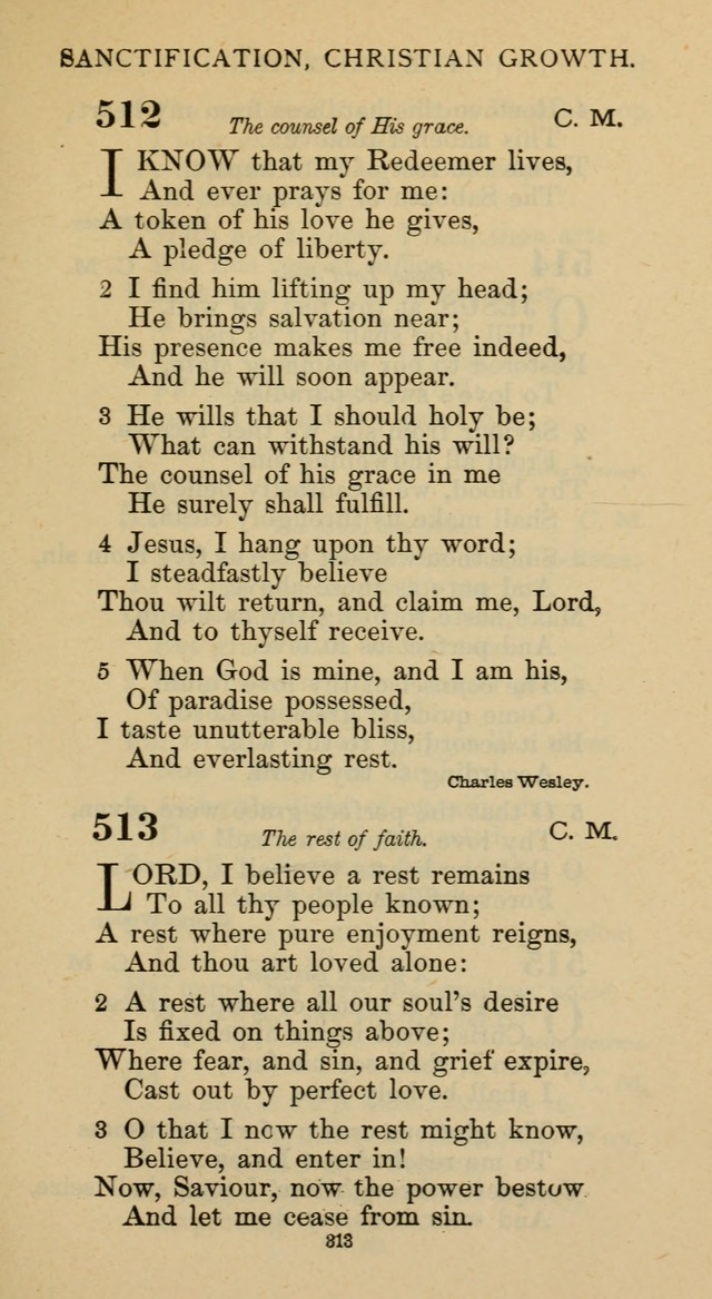 Hymnal of the Methodist Episcopal Church page 313