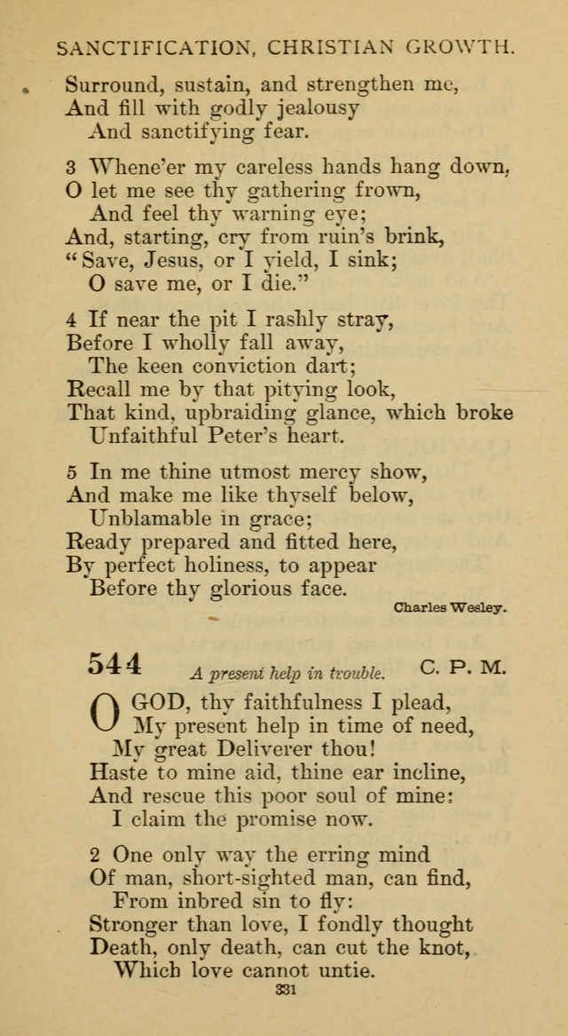 Hymnal of the Methodist Episcopal Church page 331